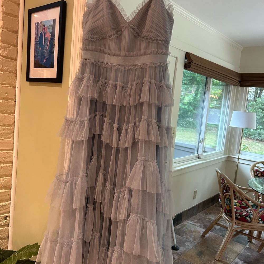 Elegant Tiered Ruffle Gown